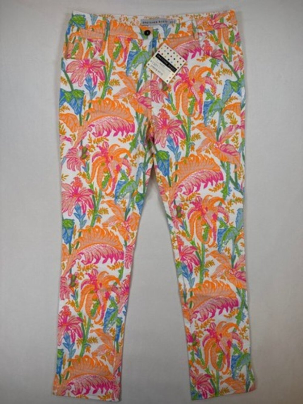 NWT Gretchen Scott Palm Beach Floral Multicolor Pants XL